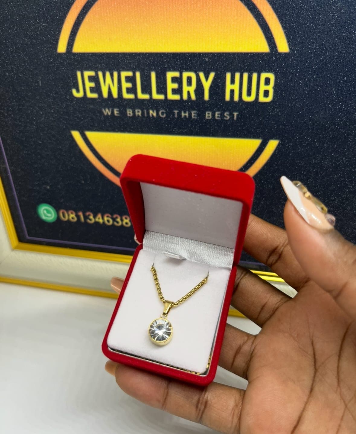 Single stone Necklace