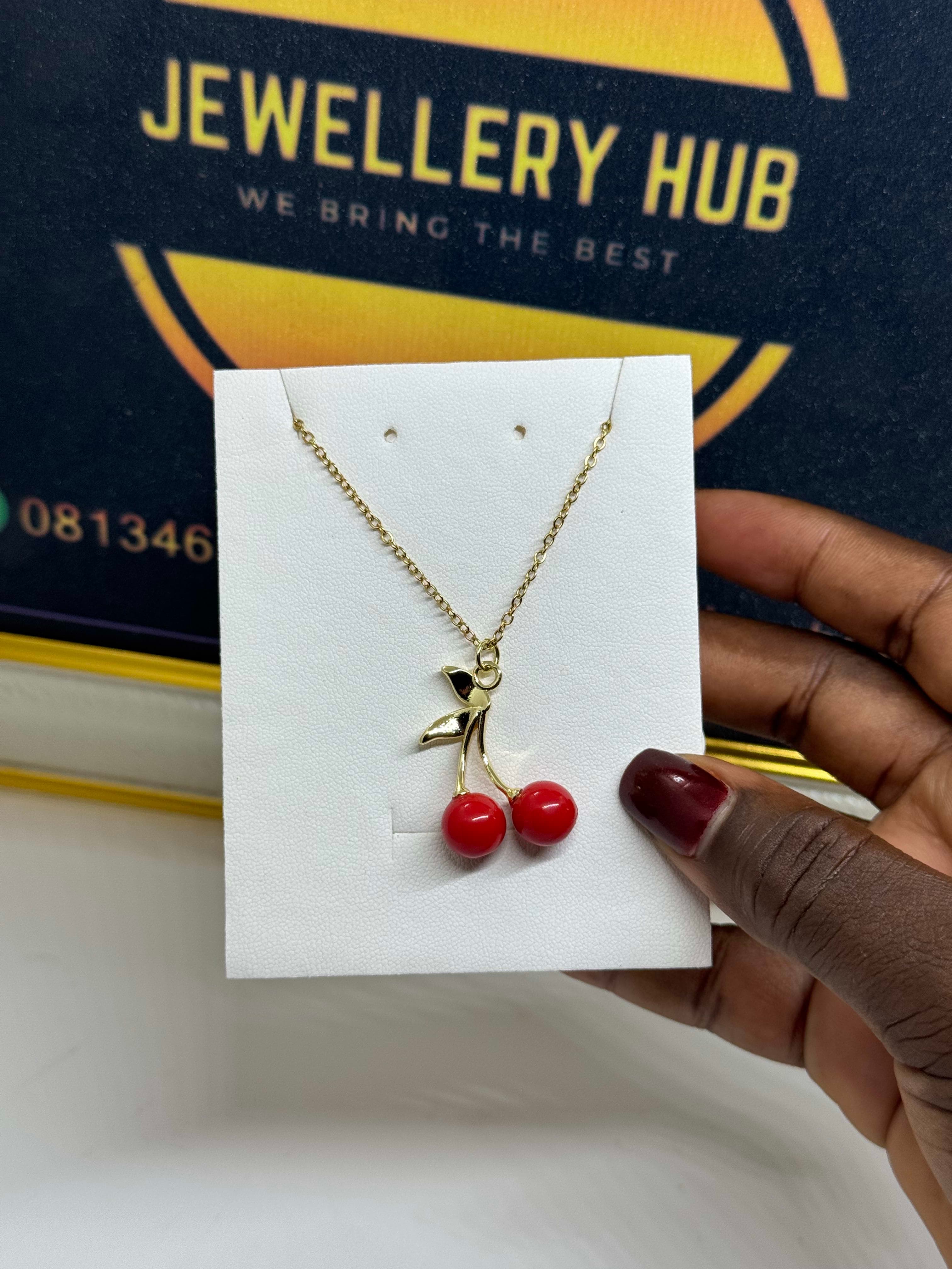 Cherry Pendant Necklace