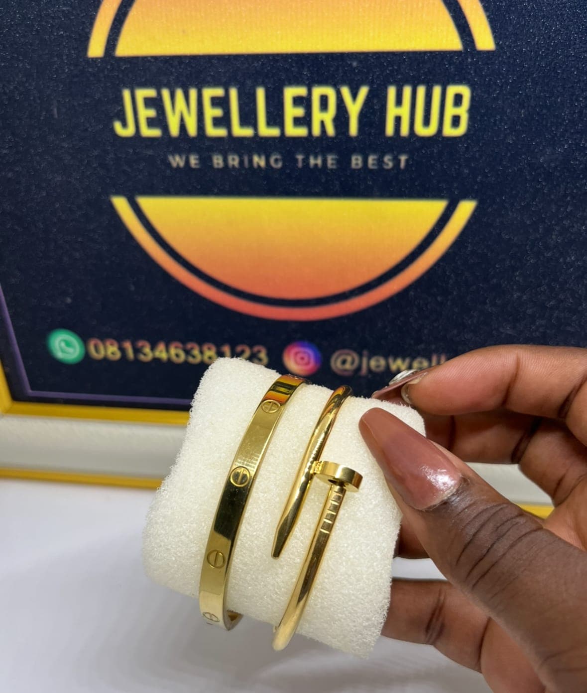 Cartier nail and bracelet set