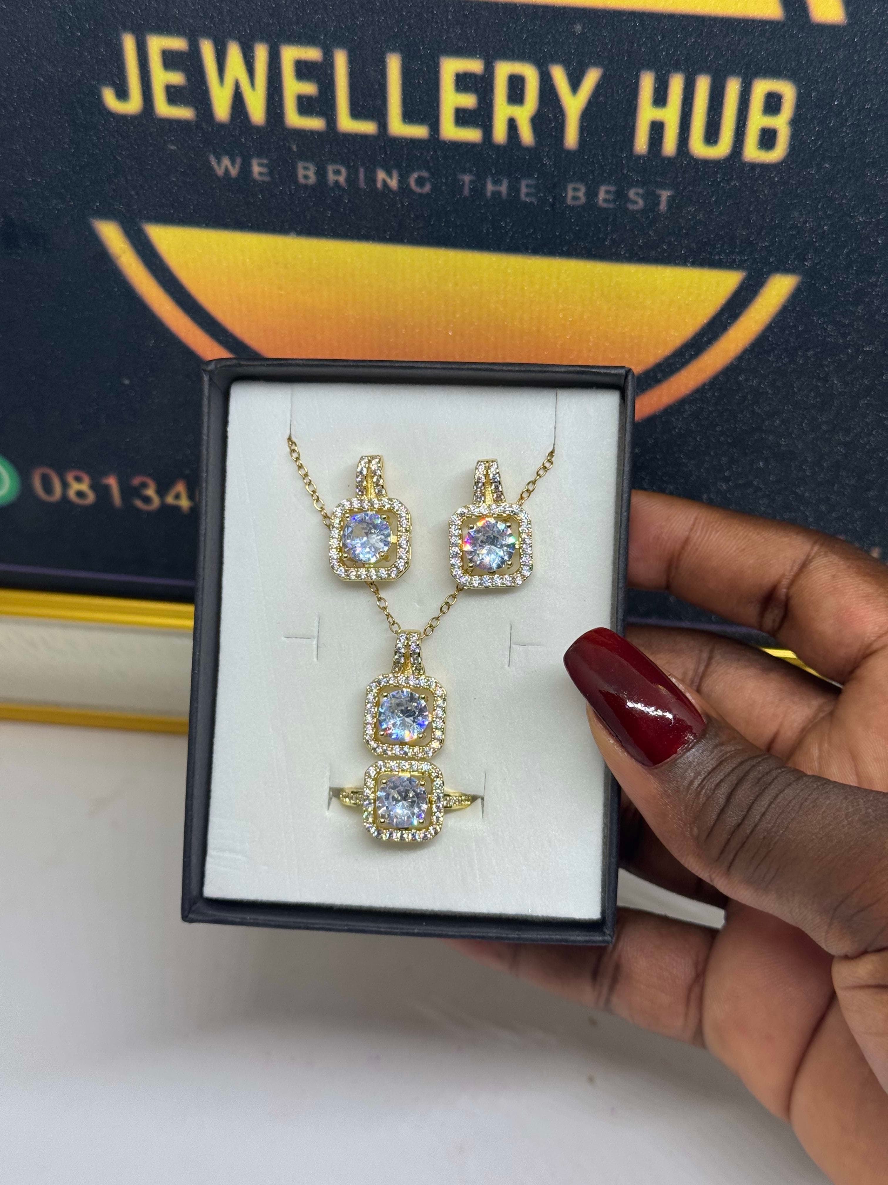 Zircon stoned Necklace Set