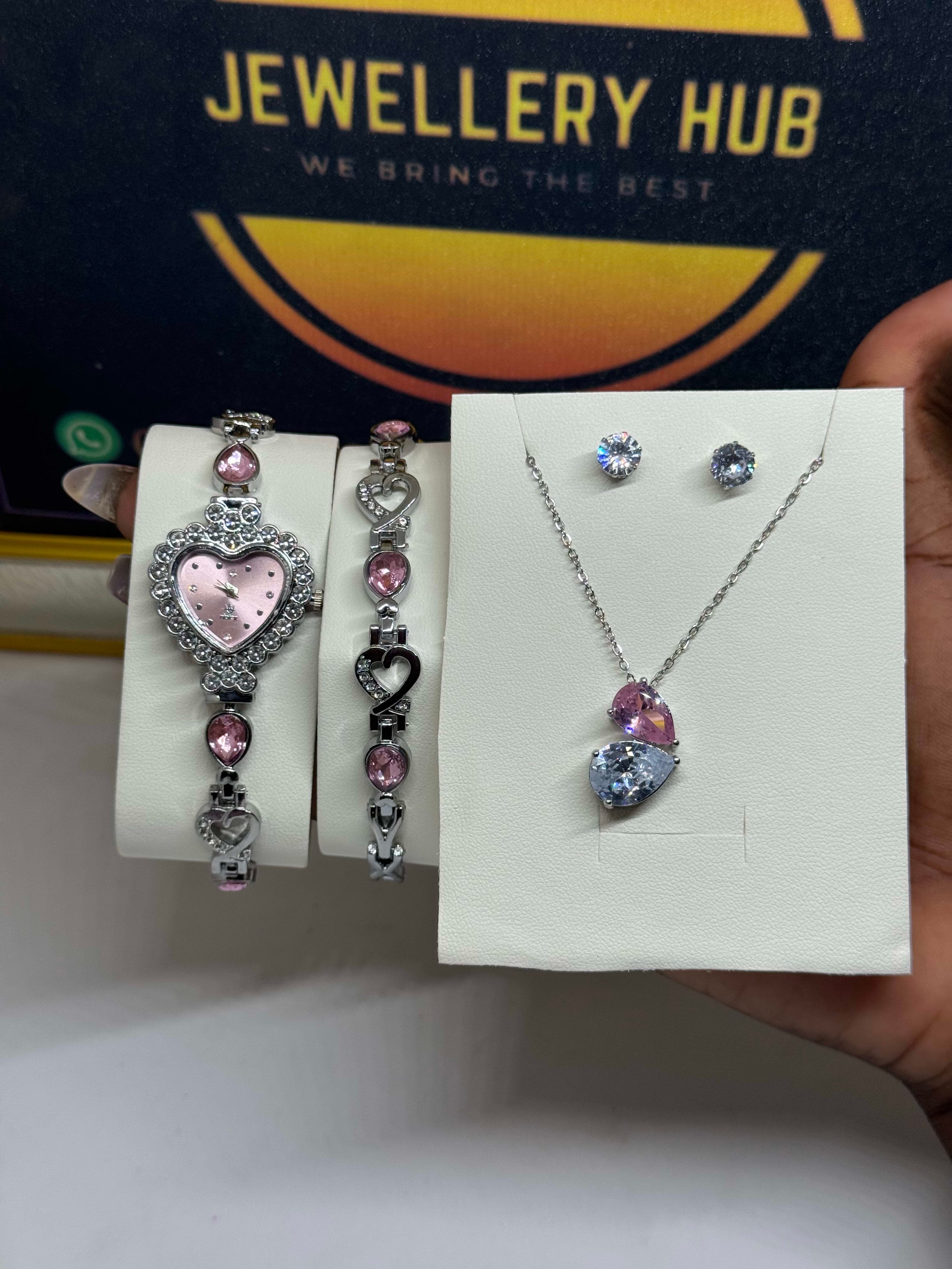 Watch X Bracelet X Necklace Set