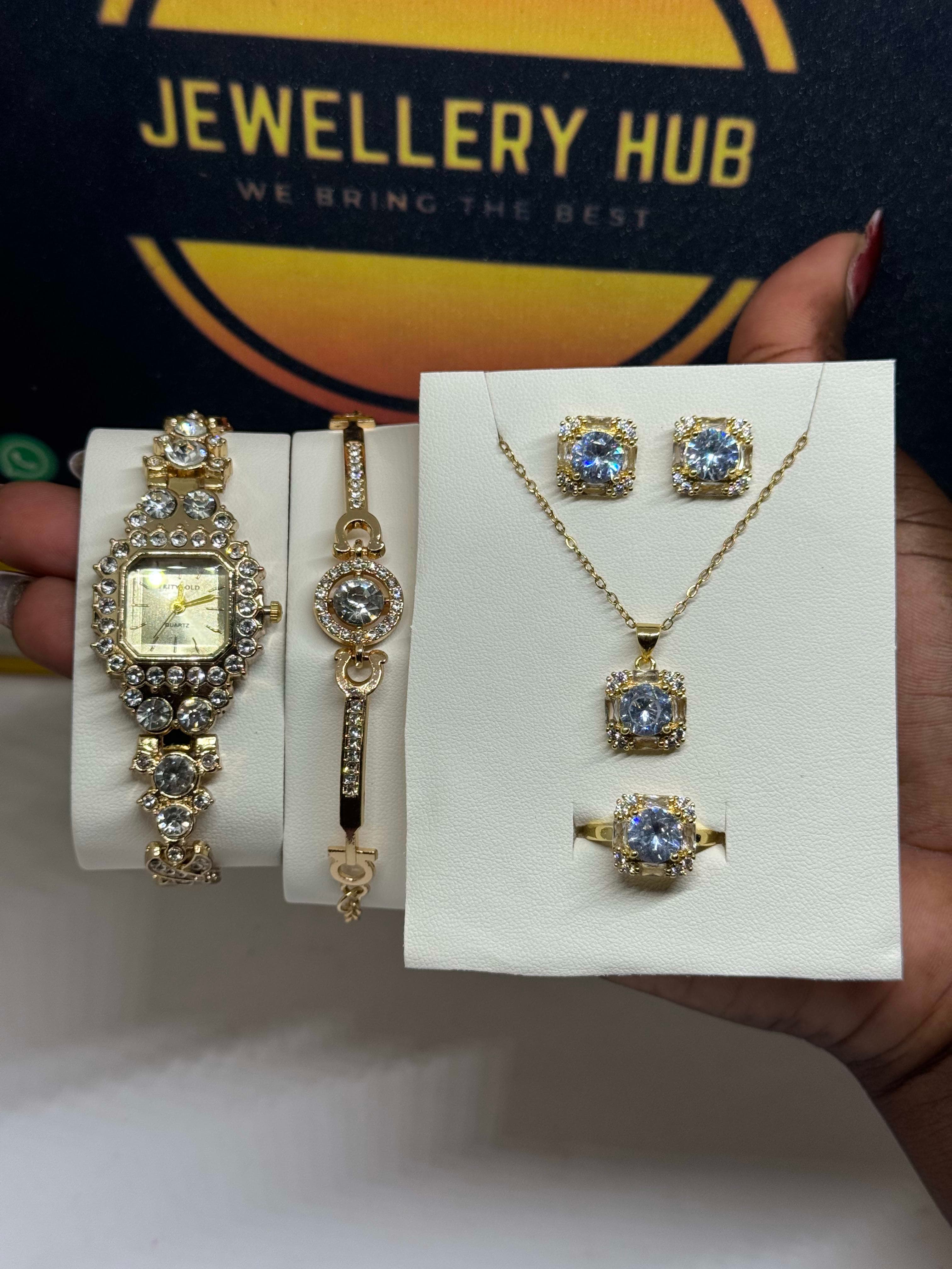Watch X Bracelet X Necklace Set
