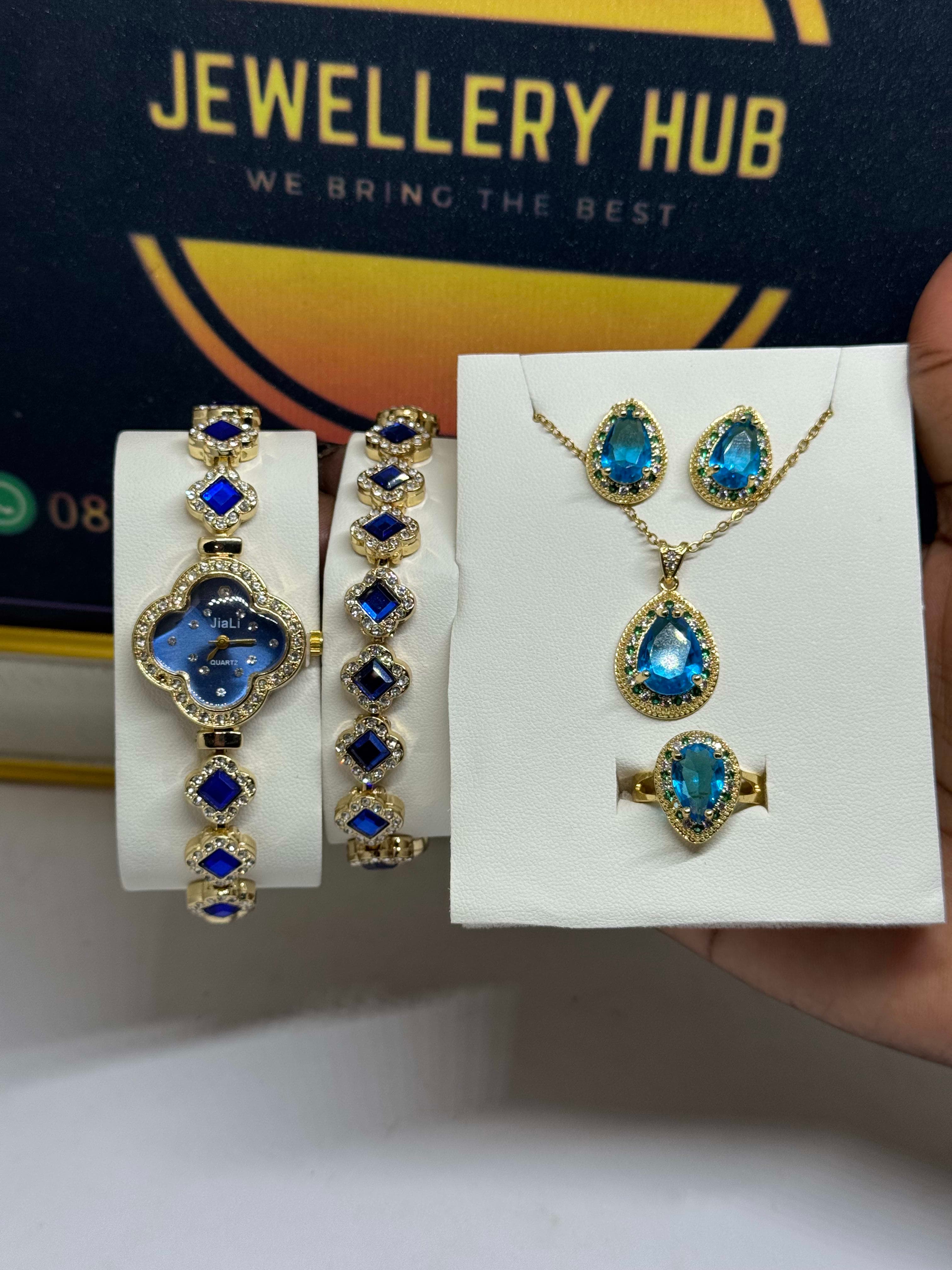 Blue Watch X Necklace set